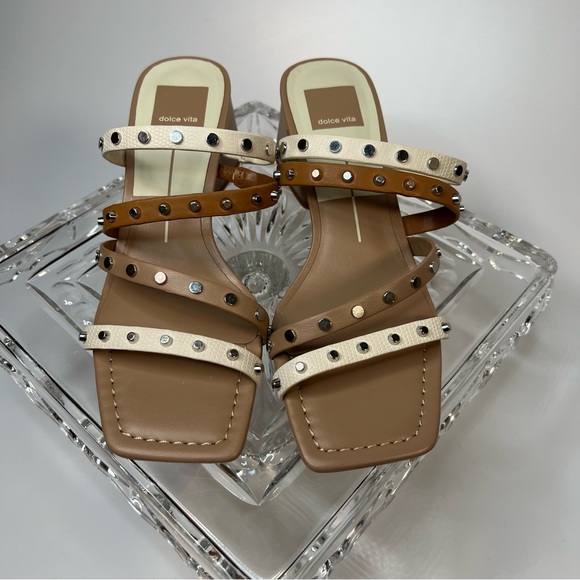 Dolce Vita Marie Heeled Strapoy Sandal in Tan Multi Stella size 7 - Picture 5 of 6